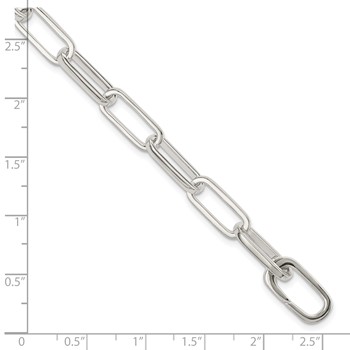 Sterling Silver Polished Fancy Link Bracelet — alternate view