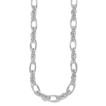 Sterling Silver Polished Fancy Link 18in Necklace — alternate view