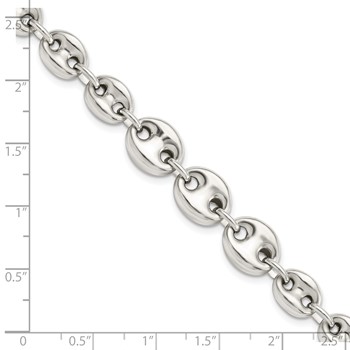 Sterling Silver Polished Fancy Link 7.5in Bracelet — alternate view