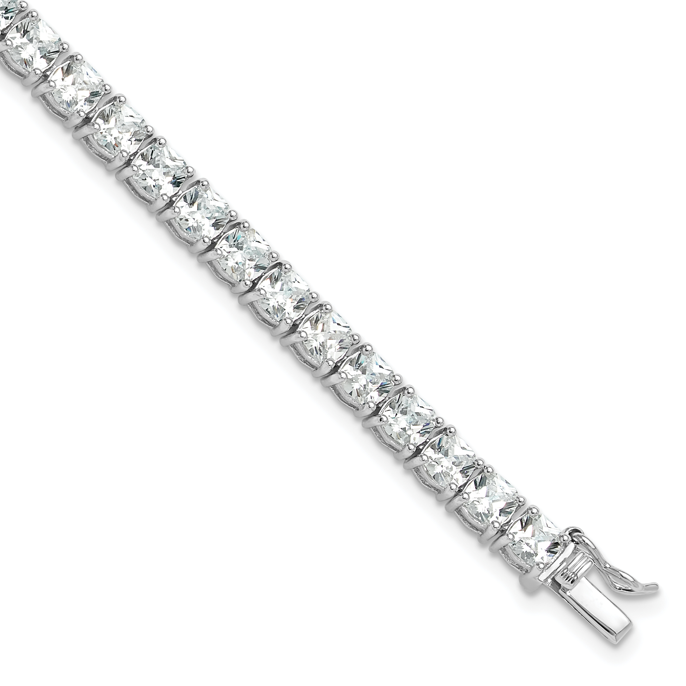 話題の人気 Sterling Shimmer Sterling Silver Rhodium-plated 1.7mm CZ 94 アクセサリー