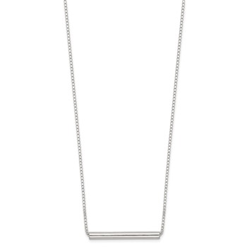 Sterling Silver Polished Slide Bar Necklace — alternate view