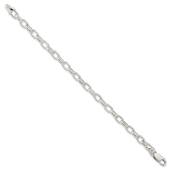 Sterling Silver 7.5inch Fancy Link Bracelet — alternate view