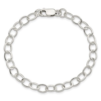 Sterling Silver 7 inch Fancy Link Bracelet — alternate view