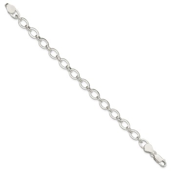 Sterling Silver 8 inch Fancy Link Bracelet — alternate view