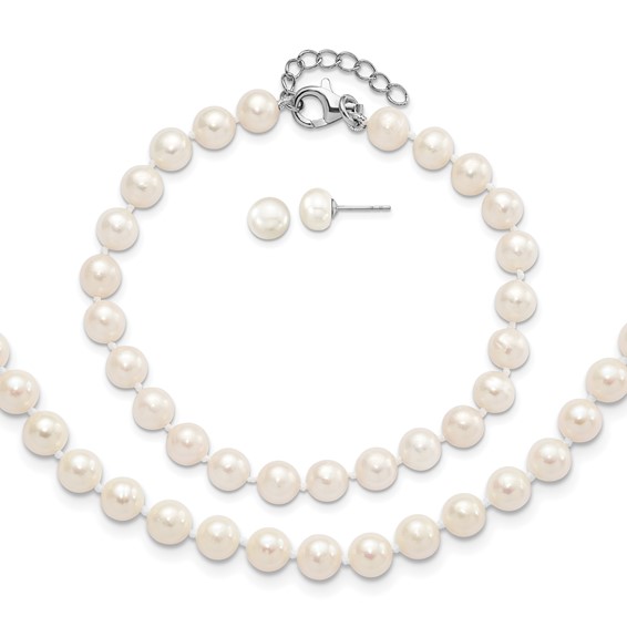 New Freshwater Pearl deals Necklace 6-7mm 18