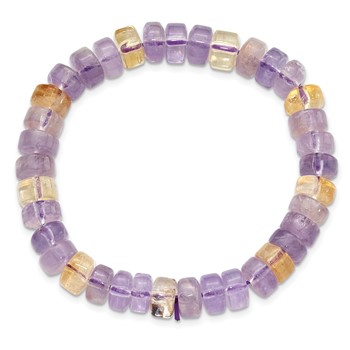 Ametrin 8mm Beaded Stretch Bracelet — alternate view