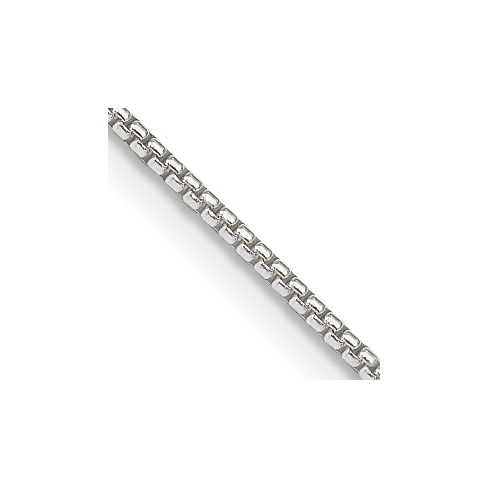 Sterling Silver 1.25mm Round Box Chain w/2in ext.