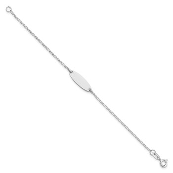 Sterling Silver Polished Childrens 6in ID Bracelet — alternate view