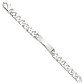 Sterling Silver 8.5in Curb ID Bracelet — alternate view