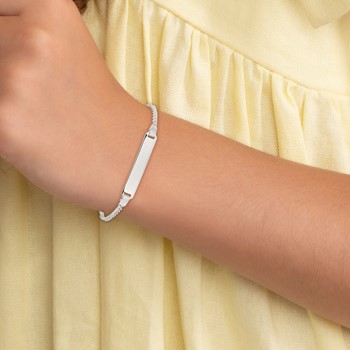 Sterling Silver Children's ID Bracelet — alternate view