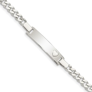 Sterling Silver Baby ID Bracelet