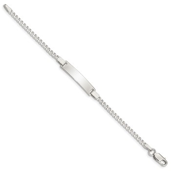 Sterling Silver Baby ID Bracelet — alternate view