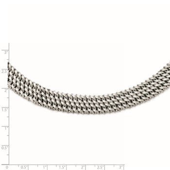 Leslie's Sterling Silver Mesh Necklace — alternate view