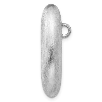 Leslie's Sterling Silver Scratch Finish Pendant Chain Slide — alternate view