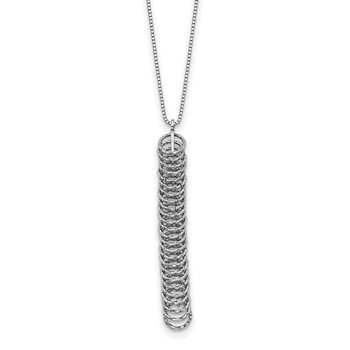 Leslie's Sterling Silver Polished w/2 in ext. Fancy Necklace