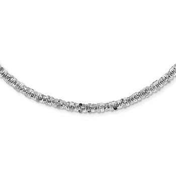 Leslie's Sterling Silver Rhodium-plated D/C Necklace
