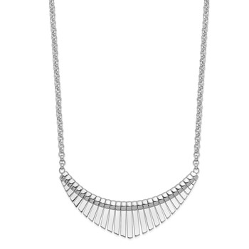 Leslie's Sterling Silver Rhodium-plated D/C Necklace