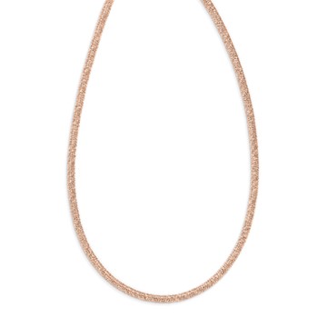 Leslie's Sterling Silver Rose-tone Polished Necklace — alternate view