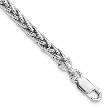 Leslie's Sterling Silver Rhodium-plated 7.5in. Bracelet
