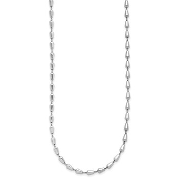Leslie's Sterling Silver RH-plated Polished 16in w/2in ext. Necklace — alternate view