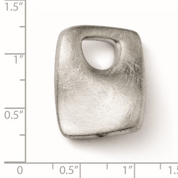 Leslie's Sterling Silver Scratch Finish Pendant — alternate view