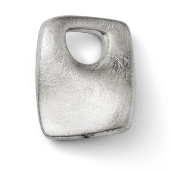 Leslie's Sterling Silver Scratch Finish Pendant