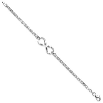 Leslie's Sterling Silver Infinity Symbol Bracelet — alternate view