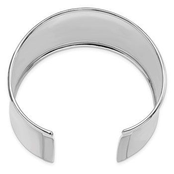 Leslie's Sterling Silver RH-plated Polished Slip-on Bangle — alternate view