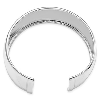 Leslie's Sterling Silver RH-plated Polished Slip-on Bangle — alternate view