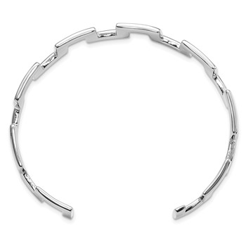 Leslie's Sterling Silver Polished Fancy Slip-on Bangle — alternate view