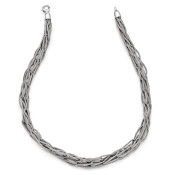 Leslie's Sterling Silver Mesh Link Necklace — alternate view