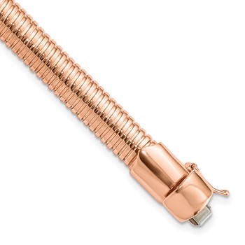 Leslie's Sterling Silver Rose Gold-plated Polished Bracelet