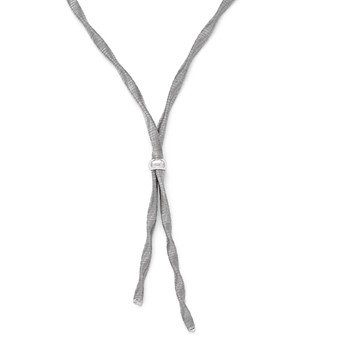 Leslie's Sterling Silver Polished w/3in Extender Necklace