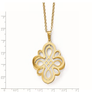 Leslie's Sterling Silver Plated Polished Necklace — alternate view