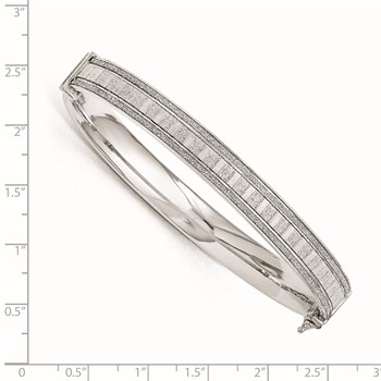 Leslie's Sterling Silver Polished Glimmer Infused Bracelet — alternate view