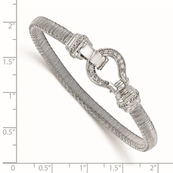 Leslie's Sterling Silver CZ Mesh Bracelet — alternate view
