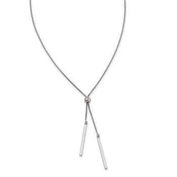 Leslie's Sterling Silver Polished Adjustable Necklace