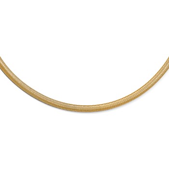 Leslie's Sterling Silver Gold-tone with 2in ext. Necklace