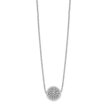 Leslie's Sterling Silver Polished D/C w/1 in ext. Necklace — alternate view