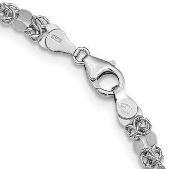 Leslie's Sterling Silver Polished Fancy Necklace — alternate view