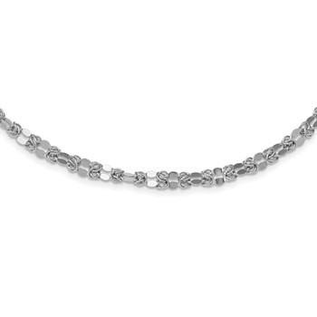 Leslie's Sterling Silver Polished Fancy Necklace