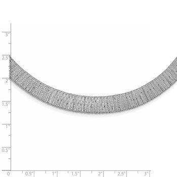 Leslie's Sterling Silver Polished Mesh Necklace — alternate view
