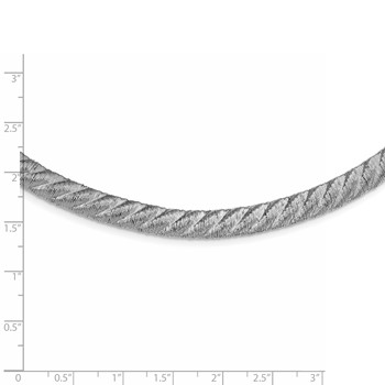 Leslie's Sterling Silver Textured Mesh Necklace — alternate view