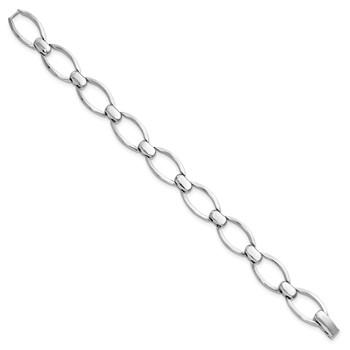 Leslie's Sterling Silver Polished Fancy Link Bracelet — alternate view