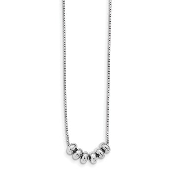 Leslie's Sterling Silver Polished Adjustable Necklace