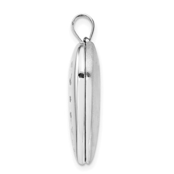 Sterling Silver Rhodium-plate Always On My Mind Ash Holder Heart Locket — alternate view