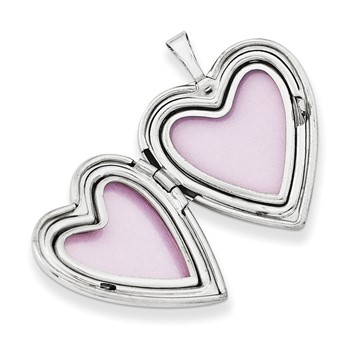 Sterling Silver 20mm with AMORE Heart Locket — alternate view