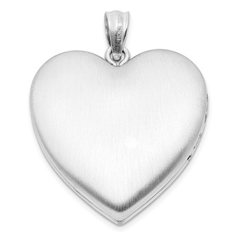 Sterling S. Rh-pl 24mm Forever in My Heart Ash Holder Locket Necklace — alternate view