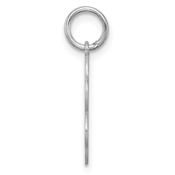 Sterling Silver Rhodium-plated Engraveable Disc Charm — alternate view