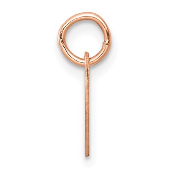 Sterling Silver RG Plated Engraveable Heart Polished Front/Satin Back Disc — alternate view